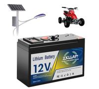 ZXLLAFT Lithium Battery 12V Deep Cycle Battery 10Ah 12Ah 15Ah Rechargeable Batteries for Solar and Off Grid Applications, Fish Finder, Emergency Light, Backup Power,12V8Ah