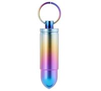 ZXLLM Waterproof Mini Pill Case - Crafted with Titanium & Designed as a Keychain, Great for Storing Emergency Medications