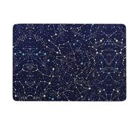 Zxlophysis Carpet Glow in The Dark Constellations Midnight Rug, Soft Floor Mat For Living Room, Bedroom (100 X 150cm)