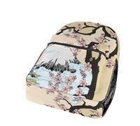 Zxlophysis Durable Oxford Cloth Casual Daypack, Fuji Mountain Cherry Tree in Japan Backpack, College Bag for Boys, Girls, Travel, Sports
