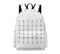 Zxlophysis Rucksack, Sign Language Alphabet Backpack, Casual Daypack for Outdoors,Sport,Travel