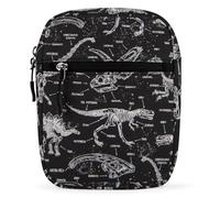Zxlophysis Shoulder Bag, Jurassic Dinosaurs Crossbody Bag, Multi Purpose Small Satchel for Work Business Travel