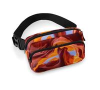Zxlophysis Waist Bag, Antelope Canyon Bumbag, Adjustable Fanny Pack for Running Walking Hiking