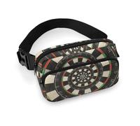 Zxlophysis Waist Bag, Darts Target Bumbag, Adjustable Fanny Pack for Running Walking Hiking