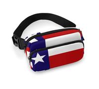 Zxlophysis Waist Bag, Texas Flag Bumbag, Adjustable Fanny Pack for Running Walking Hiking