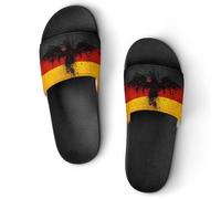 ZXLRYZKJ Non-Slip Slippers, Germany Flag Eagle Sliders for Men And Women, Shower Slides