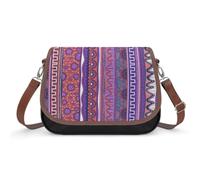 ZXLRYZKJ Shoulder Bag,Native American Crossbody Bag, Leather Handbag for Ladies Travel Work Daily Use