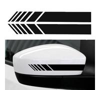 ZXLZHGS 1 Pairs Rearview Mirror Car Sticker, Compatible with VAUXHALL Astra Adam Insignia Corsa, Reflective Stripe Car Side Mirror Decals Decal Decoration,Black