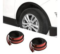 ZXLZHGS Car Wheel Tires Eyebrow Strip, Compatible with e:NP2 e:NS1 e:NP1 e:NS2 e:Ny1, Anti Collision Auto Corner Protector Mat Mudguard Trim Protector,Black