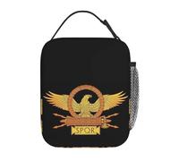 ZXMDJHJ Ancient Roman SPQR Insulated Lunch Bag for Women Cooler Thermal Food Box Tote Portable Lunch Boxes Container