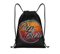 ZXMDJHJ Custom Curls Surfing Rip Wallpaper Drawstring Bag Men Women Lightweight Sports Gym Storage Backpack