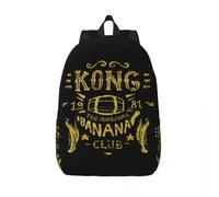 ZXMDJHJ Gift Kong Banana Club Zipper Closure Book Pack Dual-Use Students Laptop Bag Camping