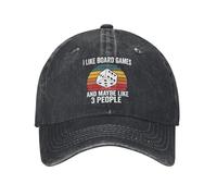 ZXMDJHJ I Like Board Games and Maybe Like 3 People Casual Baseball Cap Poker and Dice Trucker Hat Hunting Hats Men Women Baseball Caps