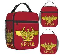 ZXMDJHJ Rome SPQR Roman Insulated Lunch Bag for Women Bento Storage Food Boxes Portable Container Cooler Thermal Lunch Box Tote