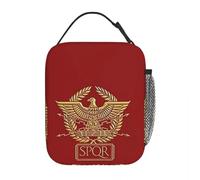ZXMDJHJ SPQR- Roman Empire Standard Eagle Emblem Insulated Lunch Bag for Women Children Portable Food Boxes Thermal Lunch Box Tote