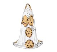 ZXMDZTSS Chocolate Chip with Different Expressions -Print Youth Hooded Capes | Cloaks For Teens | Halloween Costume | Reusable Party Wear L