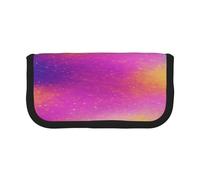 ZXMDZTSS Colorful Starlight - Canvas Pen Case - Stylish Two-Tone Design | Makeup & Stationery Organizer for School, Travel