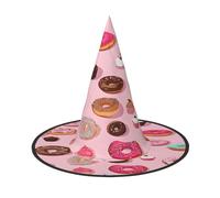 ZXMDZTSS Cupcakes Donuts Muffins Sugar -Print Halloween Hat Adults | Festival Wear | Witch Costume Accessory | Oxford Cloth 1 PC