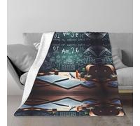 ZXMDZTSS Formulas Shapes Theory Math Lesson Word -Print Plush Conditioning Blanket - Lightweight & Compact For Beds, Sofas, Travel Use.50"x40"