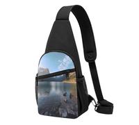 ZXMDZTSS Glacier National Park -Print Casual Crossbody Chest Bag Adjustable Strap,Anti-Wrinkle Design For Travel, Outdoor & Daily Use
