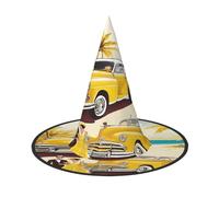 ZXMDZTSS island of cuba -Print Halloween Hat Adults | Festival Wear | Witch Costume Accessory | Oxford Cloth 1 PC