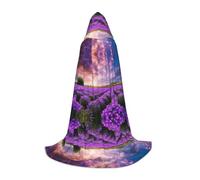 ZXMDZTSS lavender fields -Print Youth Hooded Capes | Cloaks For Teens | Halloween Costume | Reusable Party Wear S