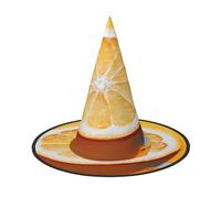 ZXMDZTSS Lemon slice -Print Halloween Hat Adults | Festival Wear | Witch Costume Accessory | Oxford Cloth 3 PCS