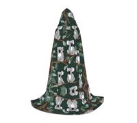 ZXMDZTSS lovely Koala -Print Youth Hooded Capes | Cloaks For Teens | Halloween Costume | Reusable Party Wear S