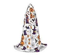 ZXMDZTSS Magic Witch Witchcraft Bohemian Drawing -Print Youth Hooded Capes | Cloaks For Teens | Halloween Costume | Reusable Party Wear M