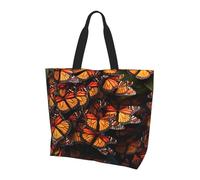 ZXMDZTSS Monarch butterflies -Print Women's Large Tote Bag Water-Resistant Lightweight For Shopping Work Commute.