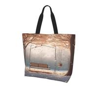 ZXMDZTSS now Falling in The Park -Print Women's Large Tote Bag Water-Resistant Lightweight For Shopping Work Commute.