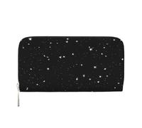 ZXMDZTSS Starry Divination Constellation - Genuine Leather Women's Zipper Wallet with Phone Pocket - Stylish Clutch Purse for Daily Use, Travel & Gifts (7.9 in Handheld Design)