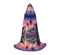 ZXMDZTSS The Old Hollywood -Print Youth Hooded Capes | Cloaks For Teens | Halloween Costume | Reusable Party Wear S