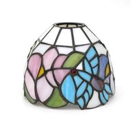 ZXMJYHK Tiffany Lamp Shades, 6 Inch Birds Flowers Stained Glass Lamp Shade Replacement Home Decor Lampshades Accessories Fit for Pendant Light Ceiling Lights Wall lamp