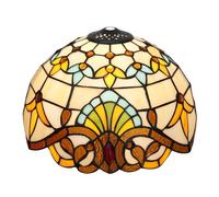 ZXMJYHK Tiffany Style Lamp Shade, 12 Inch Baroque Stained Glass Lamp Shade Replacement Vintage Creativity Lamp Cover Accessories Fit for Table Lamp Pendant Light Ceiling Light