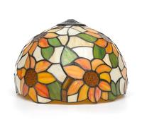 ZXMJYHK Tiffany Style Lamp Shade, 12 Inch Pastoral Sunflower Stained Glass Lamp Shade Replacement Vintage Lamp Cover Accessories Fit for Table Lamp Pendant Light Ceiling Light