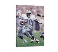 ZXMKH Posters Applicable to Barry Sanders Canvas Oil Painting Decorative Painting Art Poster Hanging Painting Home Living Room Bedroom Dining Wall 16x24inch(40x60cm) Frame-style