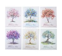 ZXMNBH 10 Pcs/Pack A Tree of Romance PET Stickers for Scrapbooking Kit Waterproof Clear Sticker Junk Journaling Supplies Journals Diary Planner Collage Laptop Paper Crafts