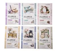 ZXMNBH 15 Pcs/Pack Rose Love Letters PET Stickers for Scrapbooking Kit Waterproof Clear Sticker Junk Journaling Supplies Journals Diary Planner Collage Laptop Paper Crafts