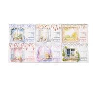 ZXMNBH 16 Pcs/Pack Light Up Your Life PET Stickers for Scrapbooking Kit Waterproof Clear Sticker Junk Journaling Supplies Journals Diary Planner Collage Laptop Paper Crafts