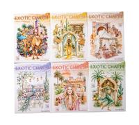 ZXMNBH 20 Pcs/Pack Ancient Ruins PET Stickers for Scrapbooking Kit Waterproof Clear Sticker Junk Journaling Supplies Journals Diary Planner Collage Laptop Paper Crafts