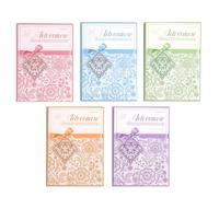 ZXMNBH 20 Pcs/Pack Lace Embroidery PET Stickers for Scrapbooking Kit Waterproof Clear Sticker Junk Journaling Supplies Journals Diary Planner Collage Laptop Paper Crafts