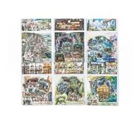 ZXMNBH 30 Pcs/Pack Forest Flower Shop PET Stickers for Scrapbooking Kit Waterproof Clear Sticker Junk Journaling Supplies Journals Diary Planner Collage Laptop Paper Crafts