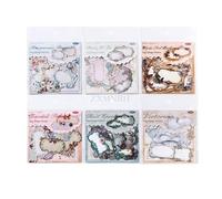 ZXMNBH 30 Pcs/Pack Wasteland Machinery Paper Stickers for Scrapbooking Kit Sticker Junk Journaling Supplies Journals Diary Planner Collage Laptop Paper Crafts Decorative