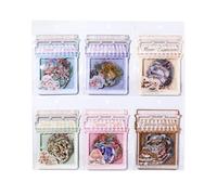 ZXMNBH 40 Pcs/Pack Delicious and Rich Chocolate PET Stickers for Scrapbooking Kit Waterproof Clear Sticker Junk Journaling Supplies Journals Diary Planner Collage Laptop Paper Crafts
