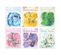 ZXMNBH 60 Pcs/Pack Beautiful Words PET Stickers for Scrapbooking Kit Waterproof Clear Sticker Junk Journaling Supplies Journals Diary Planner Collage Laptop Paper Crafts