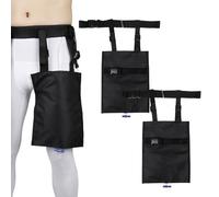 ZXMOBY 3-Way Adjustable Catheter Leg Bag Holder,Waist Leg Straps + Height-Adjustable Pouch for Secure Catheter/Ostomy Care - Secure, Hands-Free Pouch for Men Women