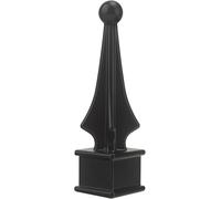 ZXNhome 20pcs Black Fence Finials Fits 3/4" Square Post- Polypropylene Plastic Four Sided Spire Wing Tip Finial Fence Toppe for Iron Picket Fence Tops Decoratio