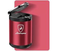 ZXNMCB Car Ashtray fit for Lamborghini SIAN/Murcielago LP/Reventon Roadster, Car Smokeless Cylinder Portable Car Ashtray Car Ashtray Cup Car Cigarettes Ashtrays with Lid,C-Red