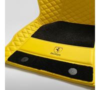 ZXNMCB Car Floor Mats for Ferrari Portofino/Portofino M 2020 2021 2022 2023,Waterproof Anti-Slip All Weather Car Floor Carpets Mat Liners Set,D-Yellow